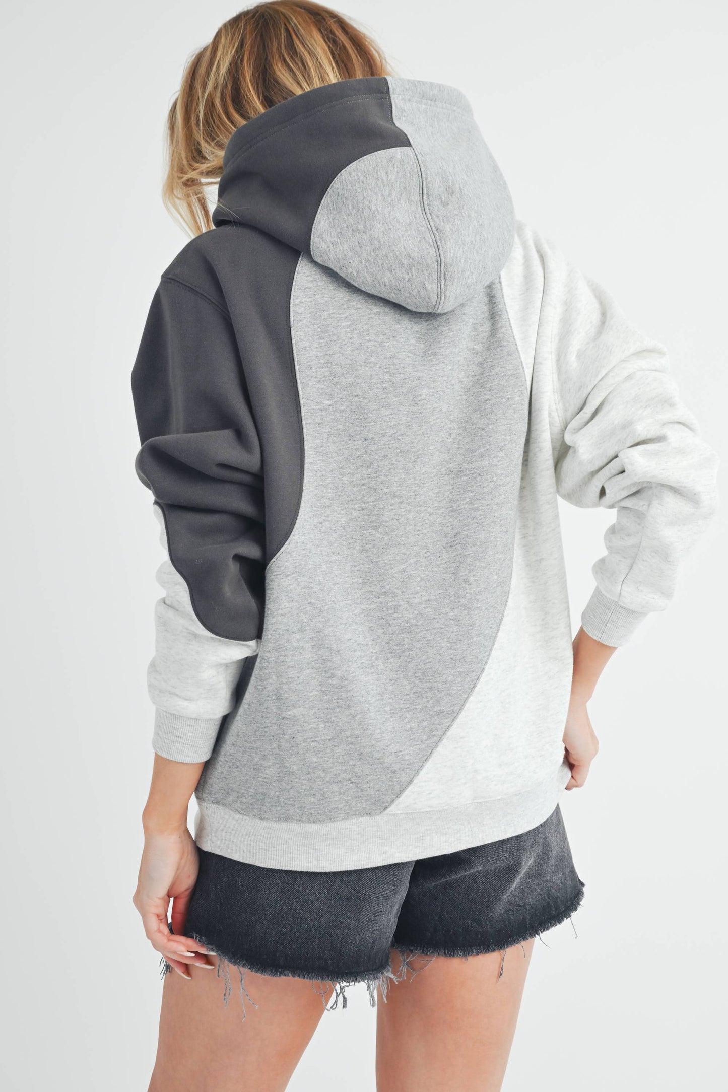987EK Wavey Hoodie: Gray / Contemporary / L