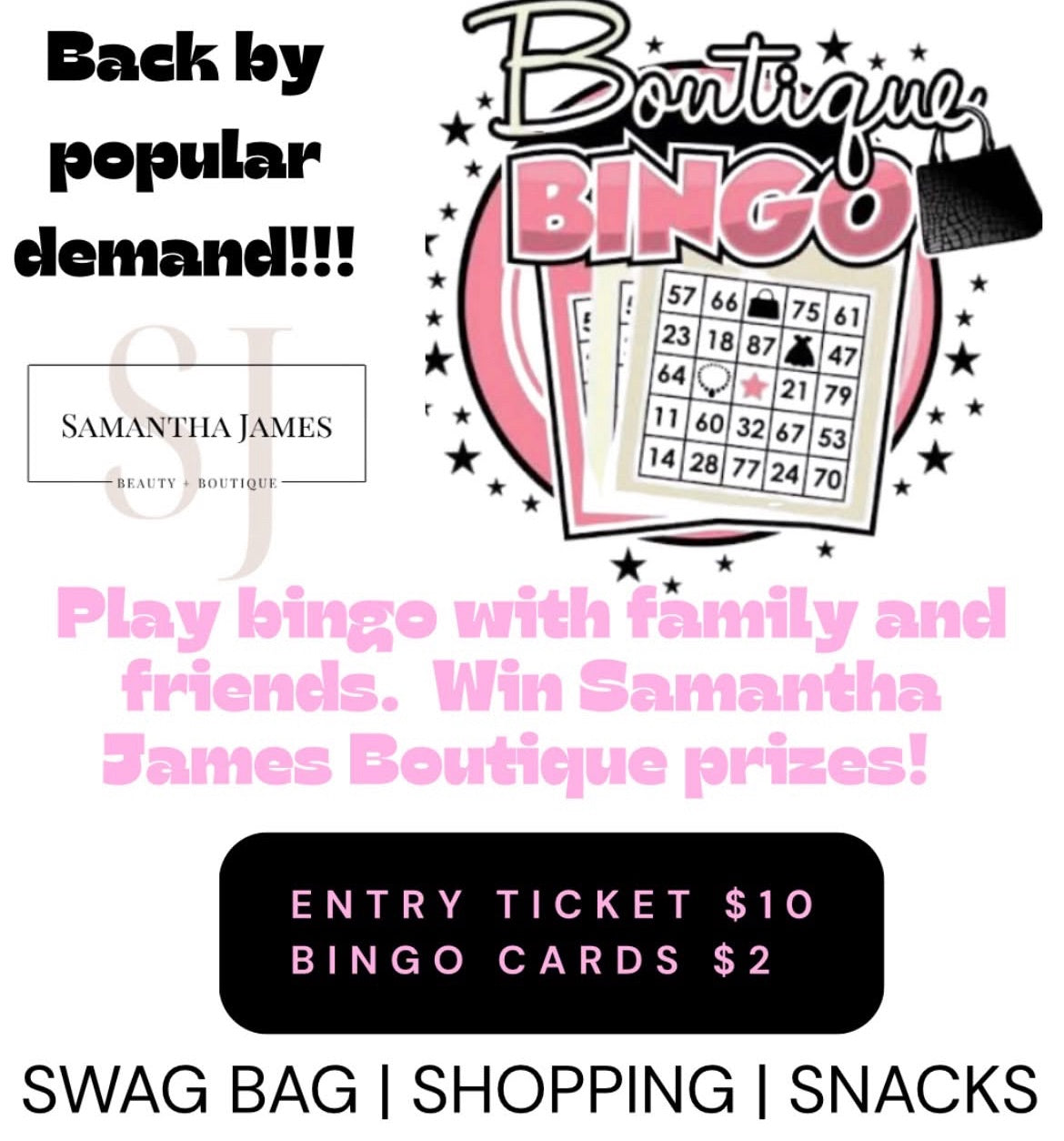 Boutique Bingo 9/10