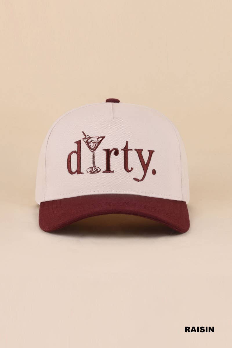 Dirty Martini Two Tone Cotton Hat - Zenana: COW-199722 / OS