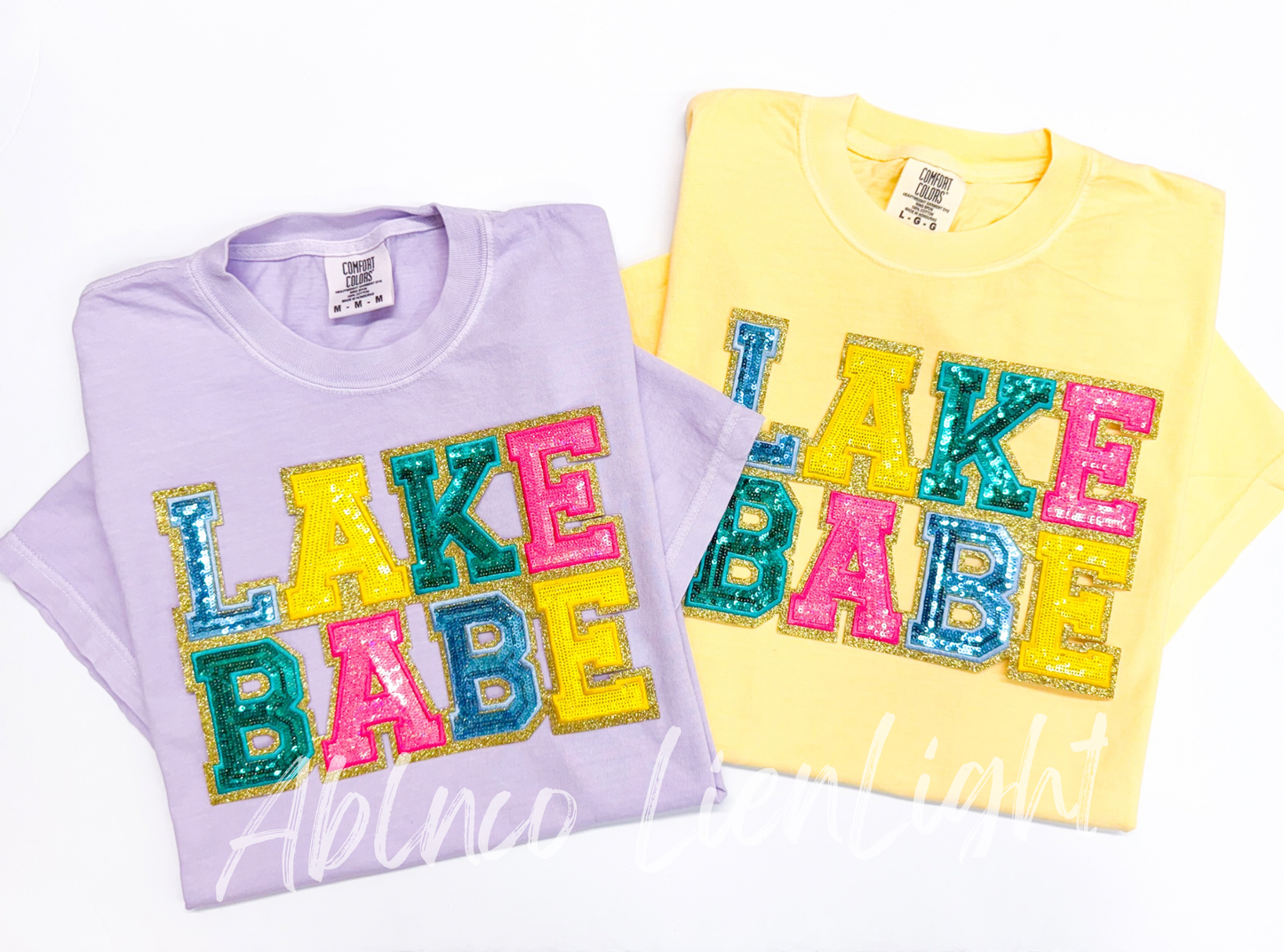 Lake Babe Summer Sequin Patch - Large