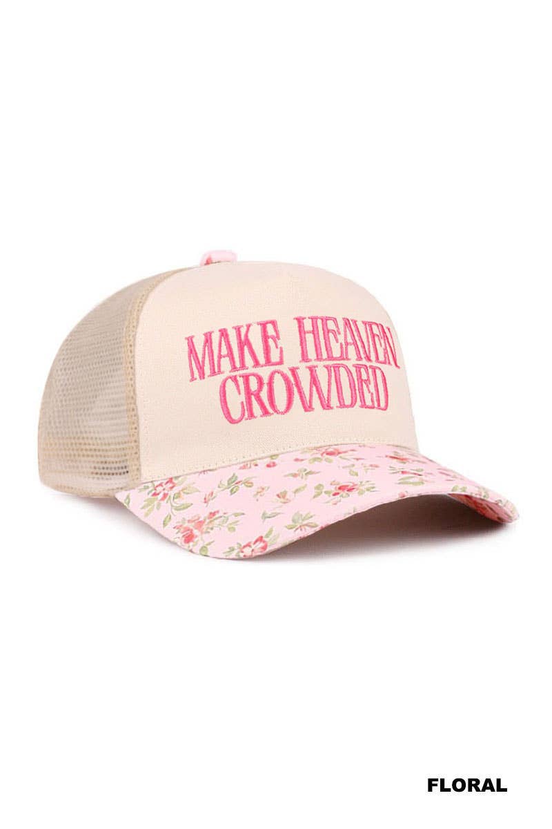 0420 Make Heave Crowded Two Tone Mesh Snapback Hat SI-29741: DK FOREST-197482 / OS
