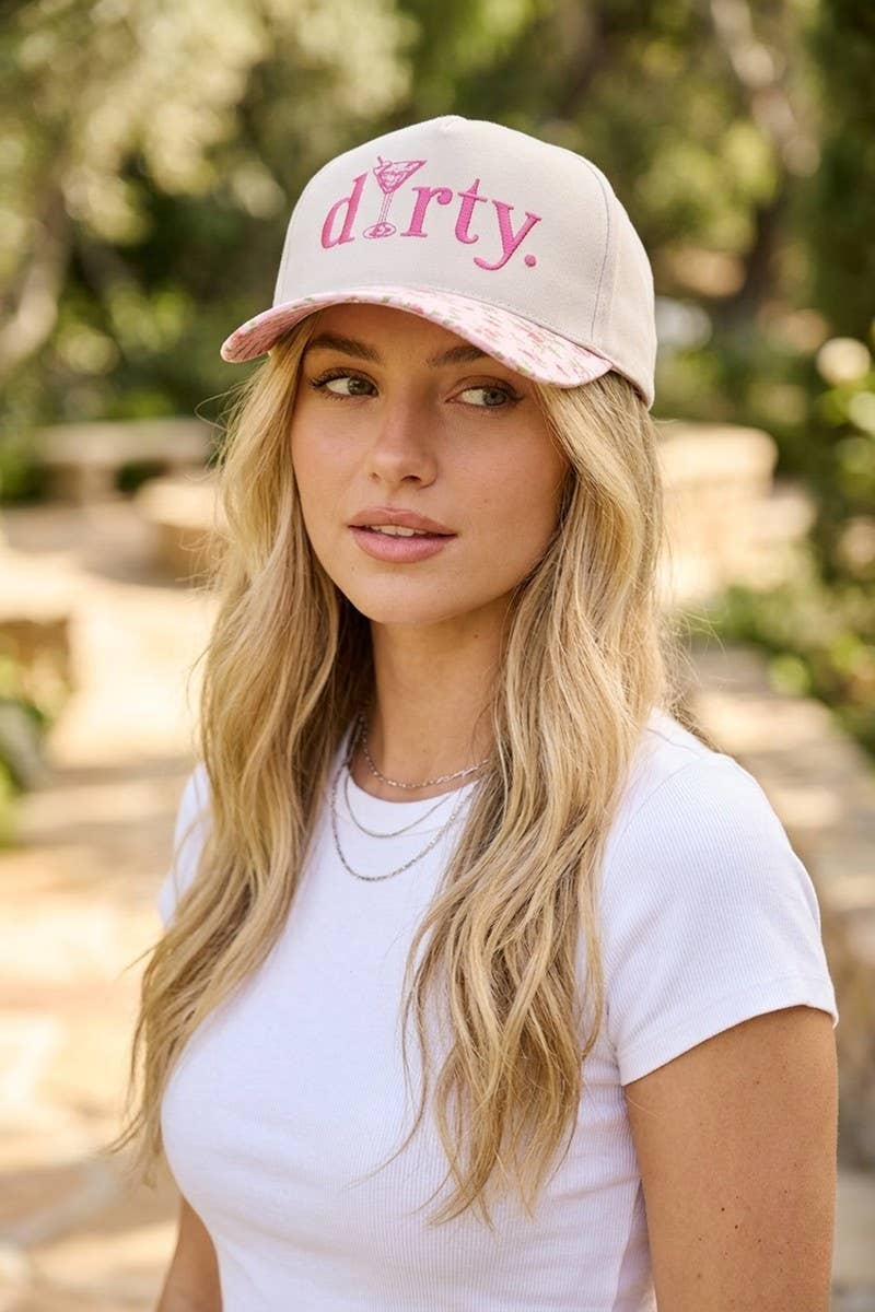 Dirty Martini Two Tone Cotton Hat - Zenana: COW-199722 / OS