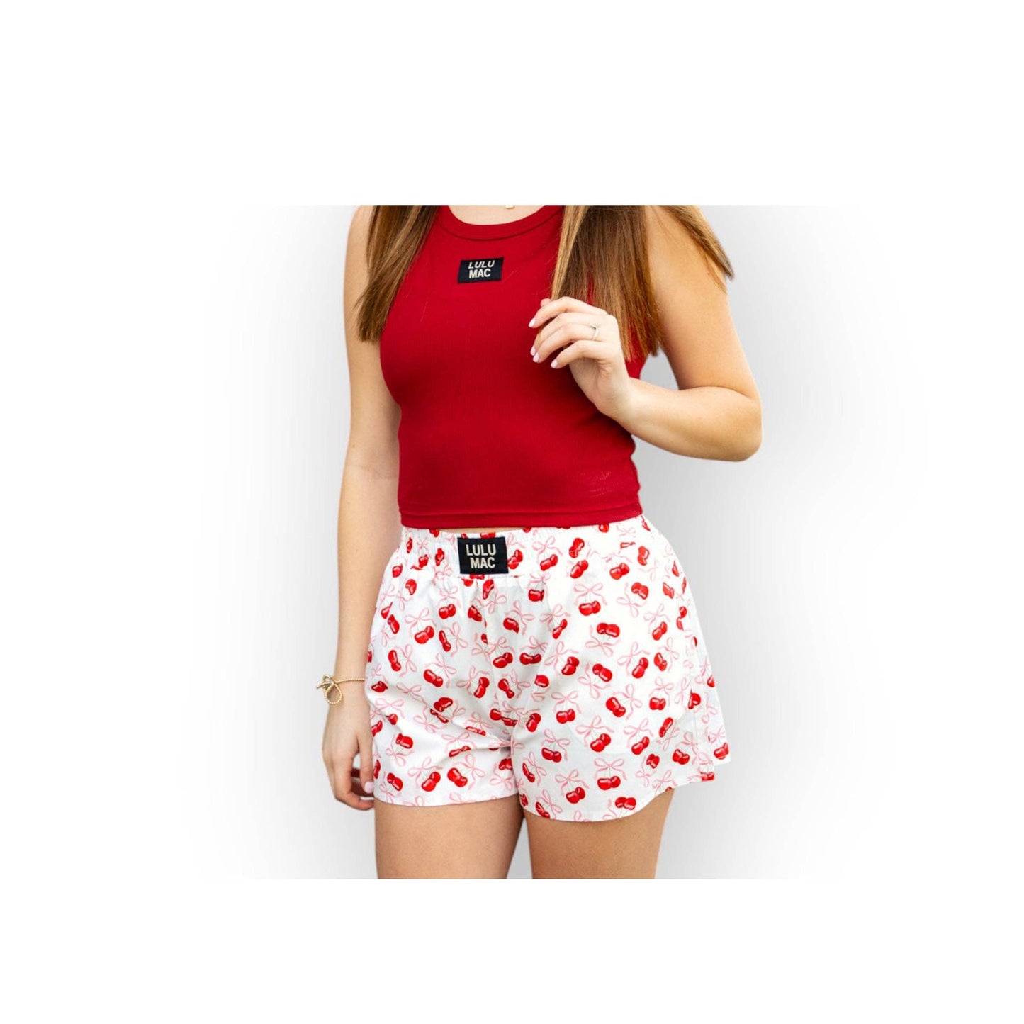 BXCH-CHERRY BOXER SHORT: CHERRY / Large