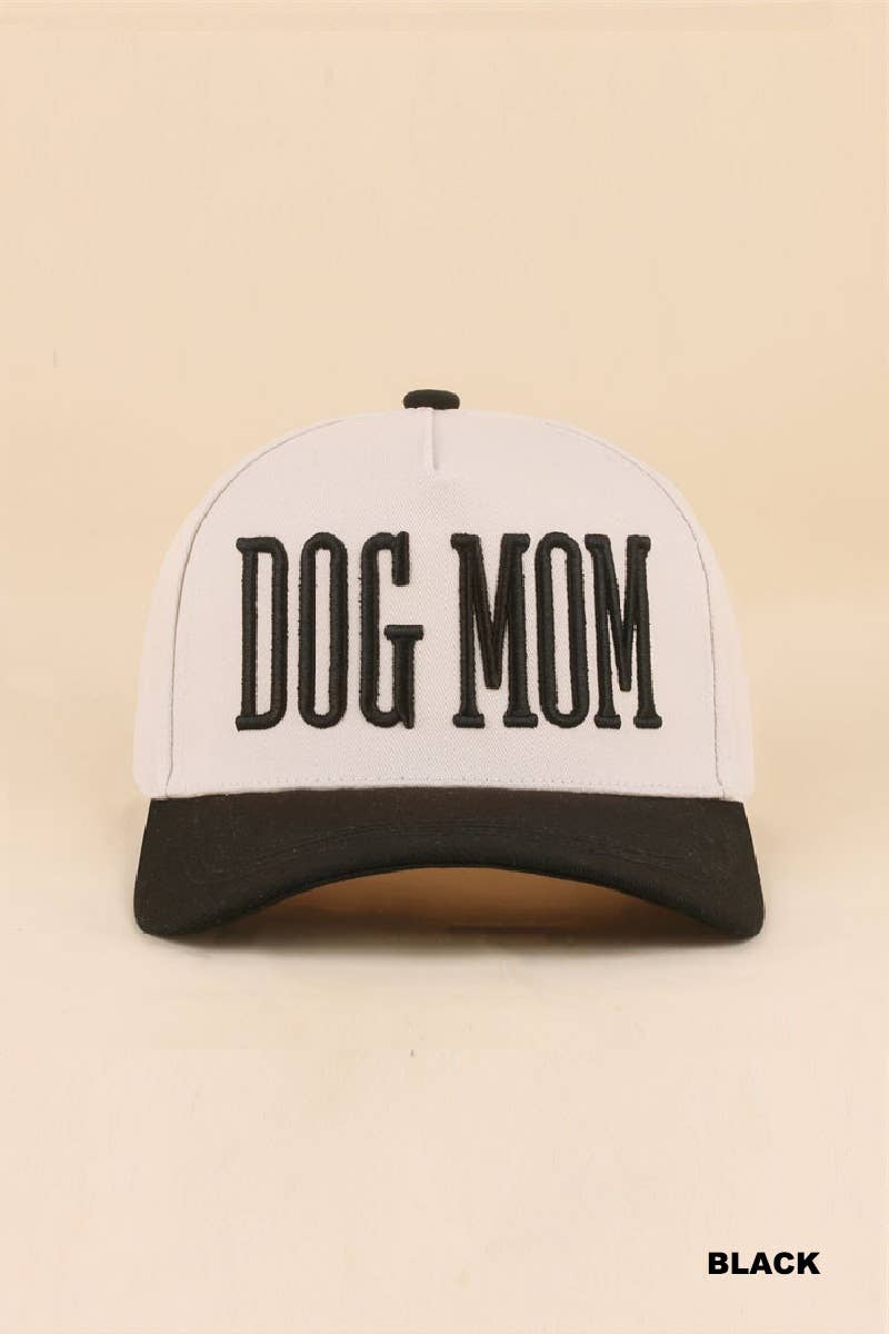Dog Mom Two Tone Snapback Hat: LEOPARD-199881 / OS