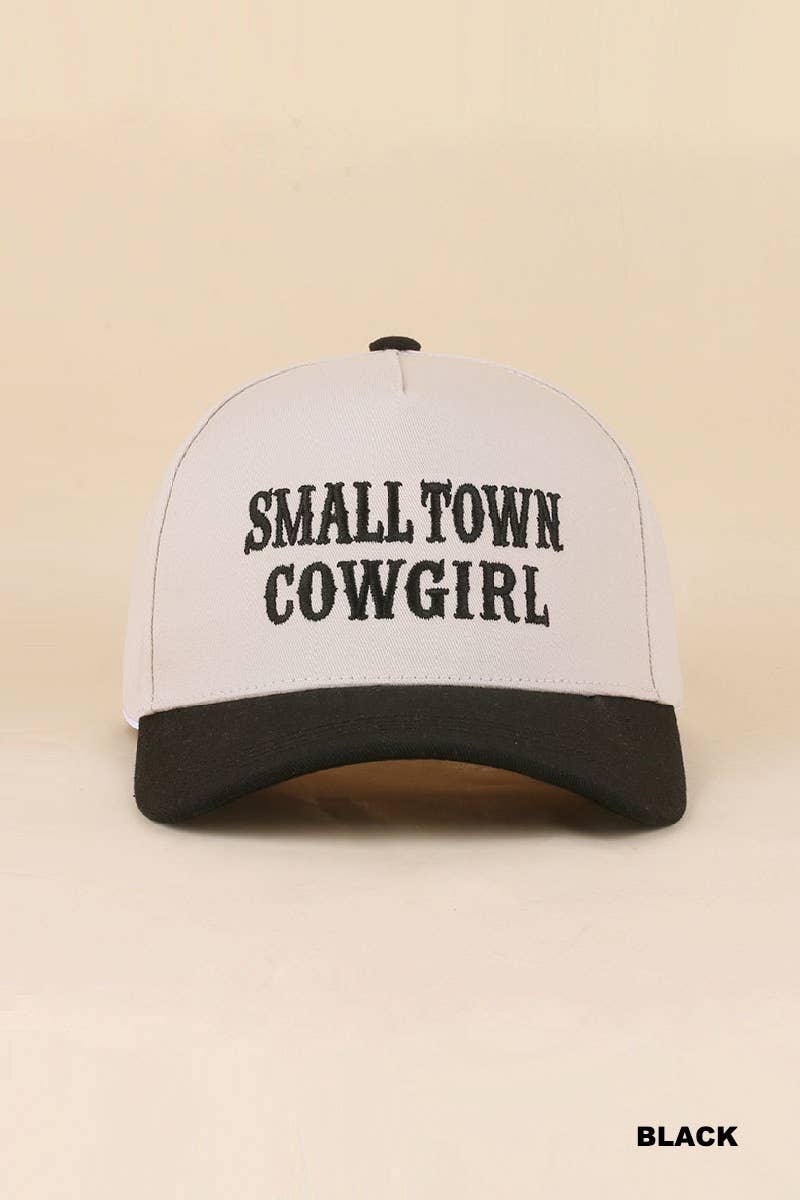0519 Small Town Cowgirl Two Tone Snapback Hat SI-29853: CAMO-198879 / OS