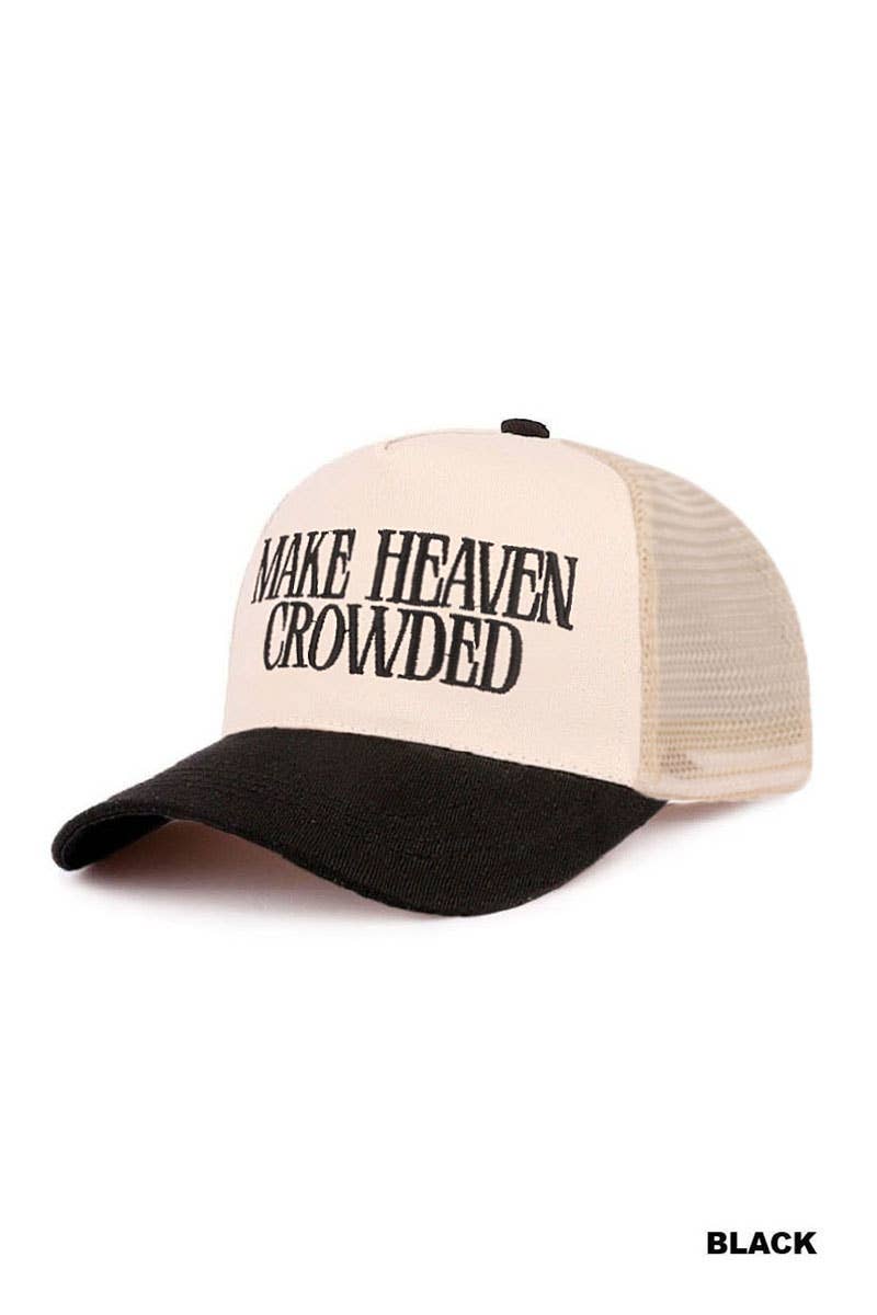 0420 Make Heave Crowded Two Tone Mesh Snapback Hat SI-29741: CAMO-197481 / OS