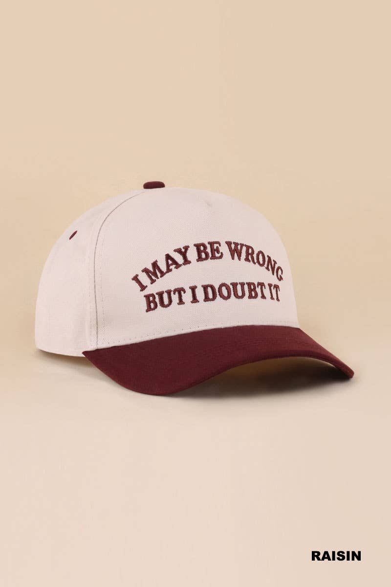 Two Tone Snapback Hat: COW-200431 / OS