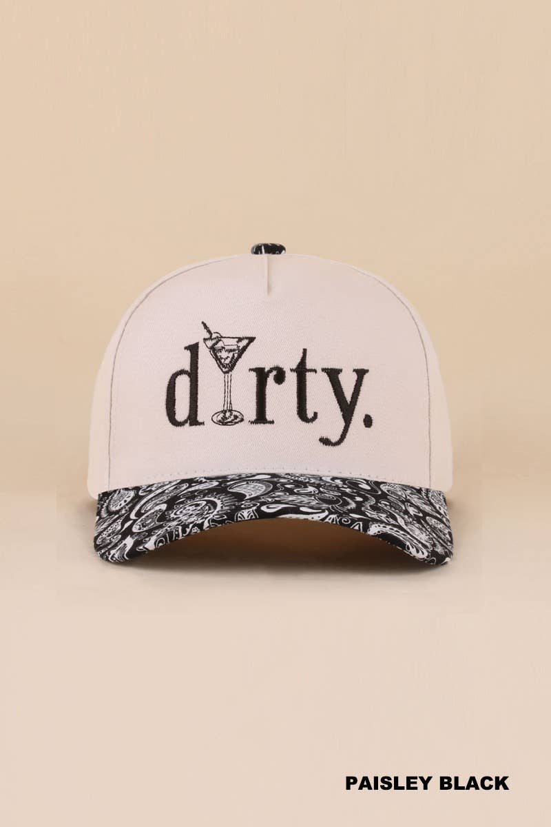 Dirty Martini Two Tone Cotton Hat - Zenana: COW-199722 / OS