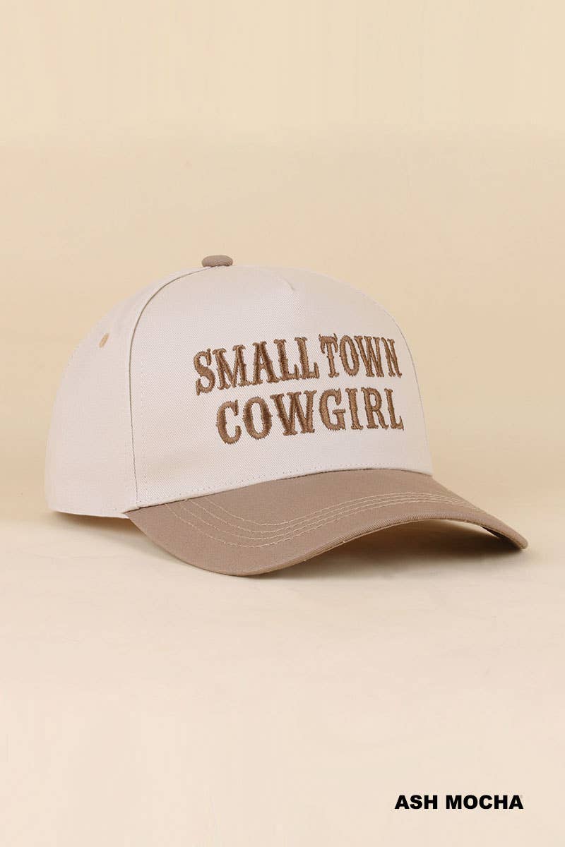 0519 Small Town Cowgirl Two Tone Snapback Hat SI-29853: CAMO-198879 / OS