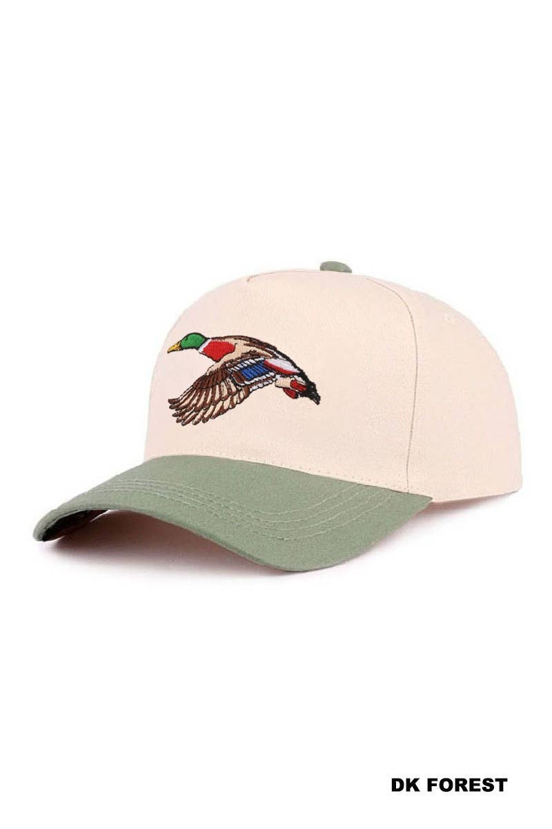 0414 Mallard Two Tone Cotton Hat SI-29715: FLORAL-197352 / OS