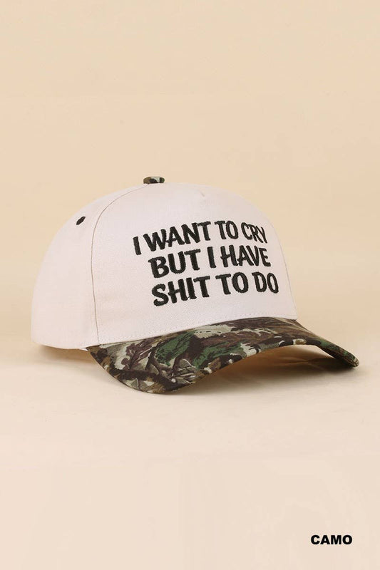 Two Tone Snapback Hat : CAMO-198865 / OS