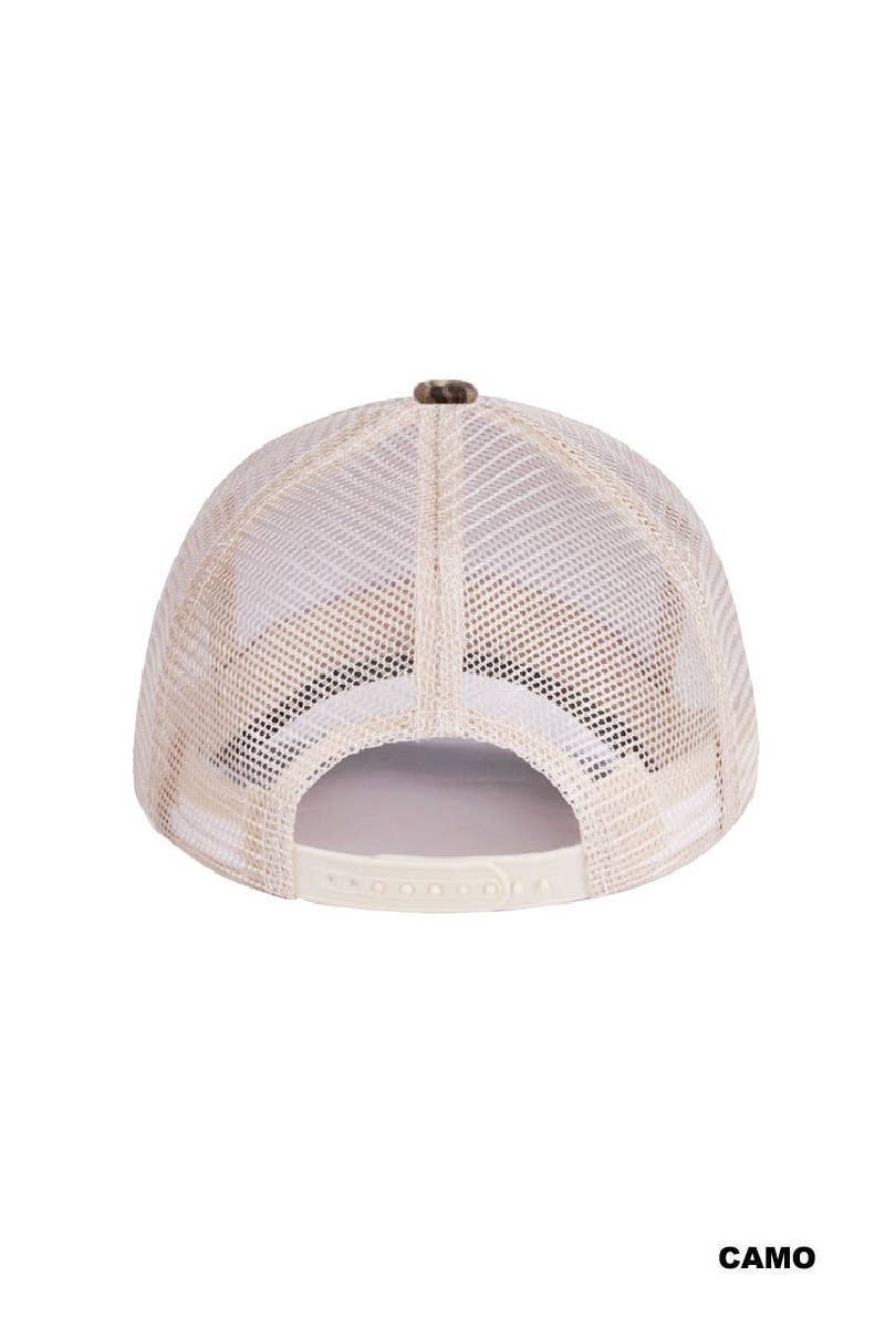 0420 Make Heave Crowded Two Tone Mesh Snapback Hat SI-29741: DK FOREST-197482 / OS