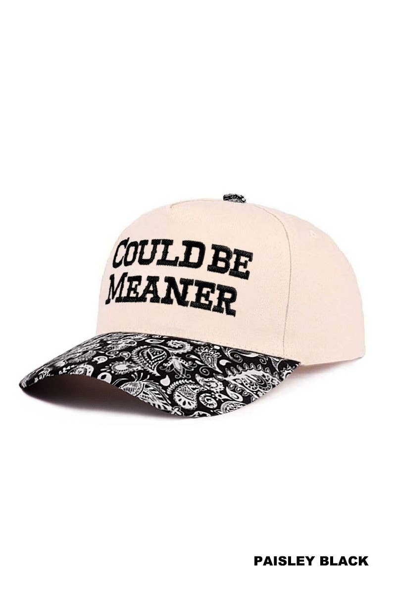 0505 Could Be Meaner Two Tone Cotton Cap SI-29120: COW-198157 / OS