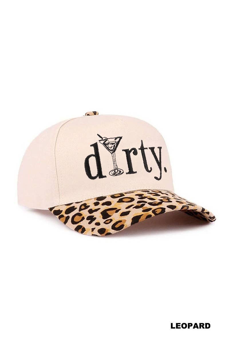Dirty Martini Two Tone Cotton Hat - Zenana: FLORAL-197343 / OS