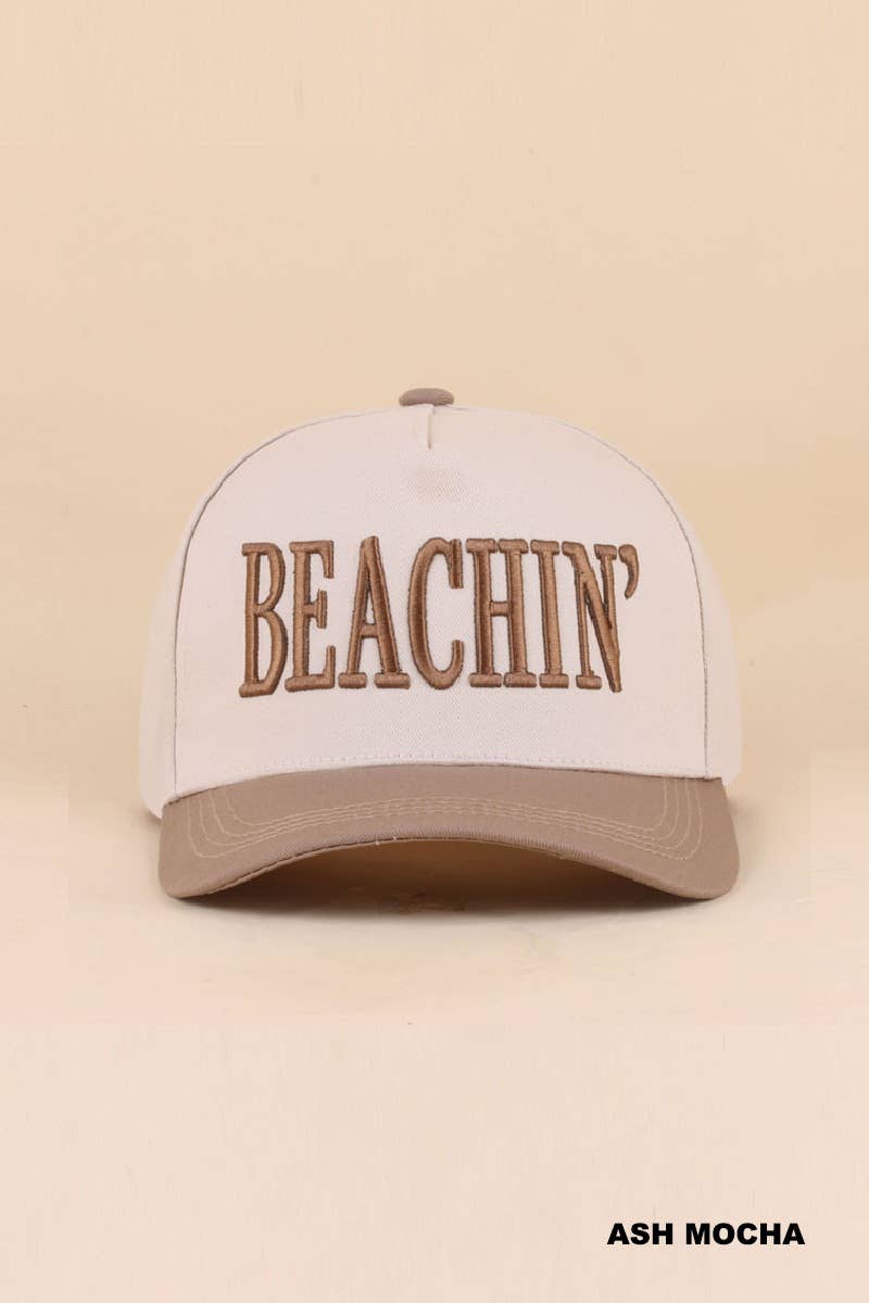 Beachin' Two Tone Snapback Hat: FLORAL-199848 / OS