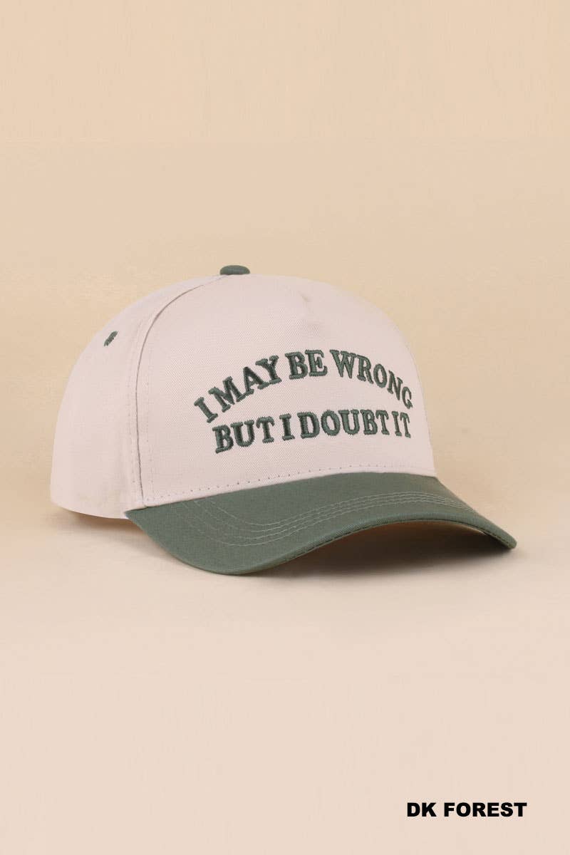 Two Tone Snapback Hat: COW-200431 / OS