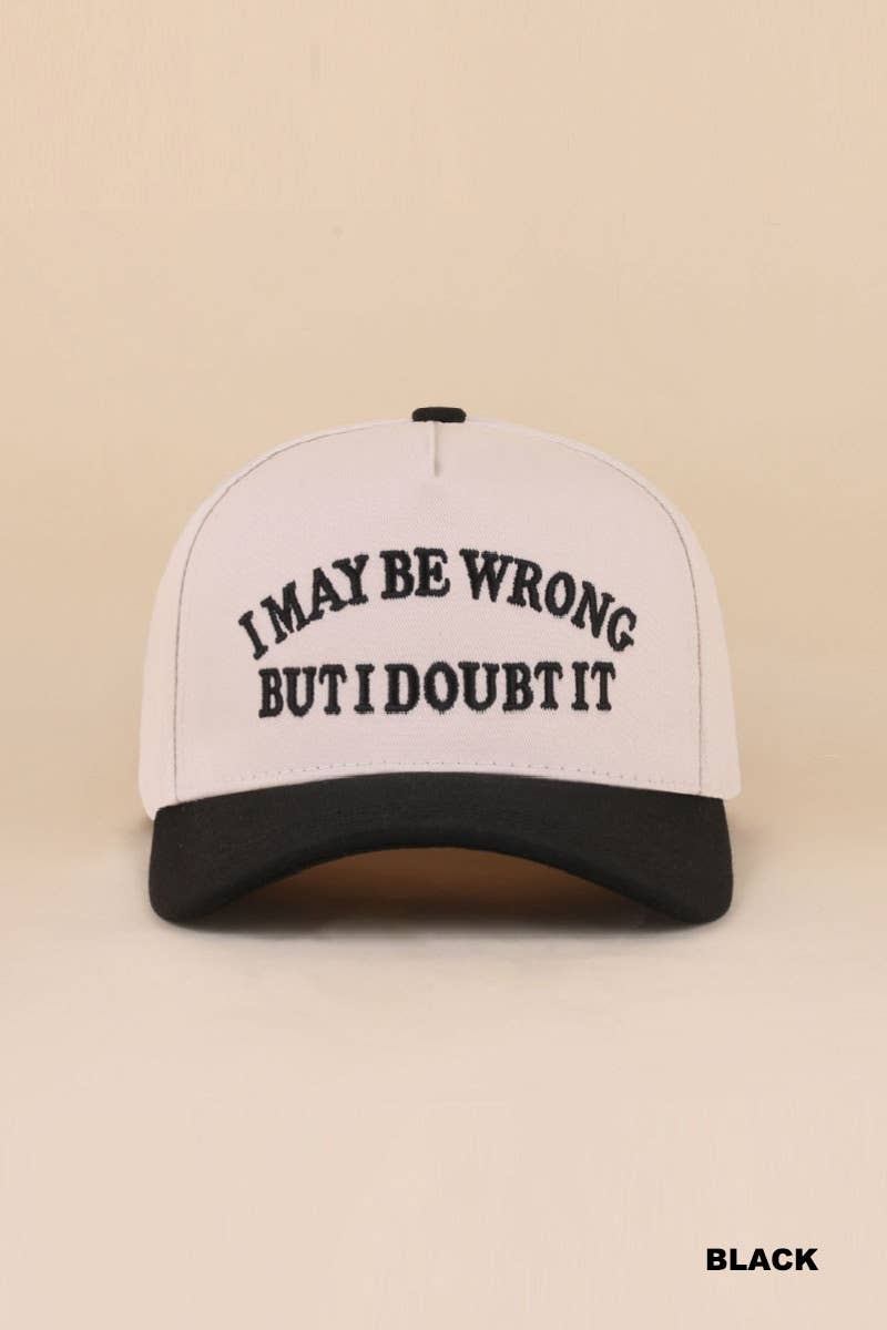Two Tone Snapback Hat: COW-200431 / OS