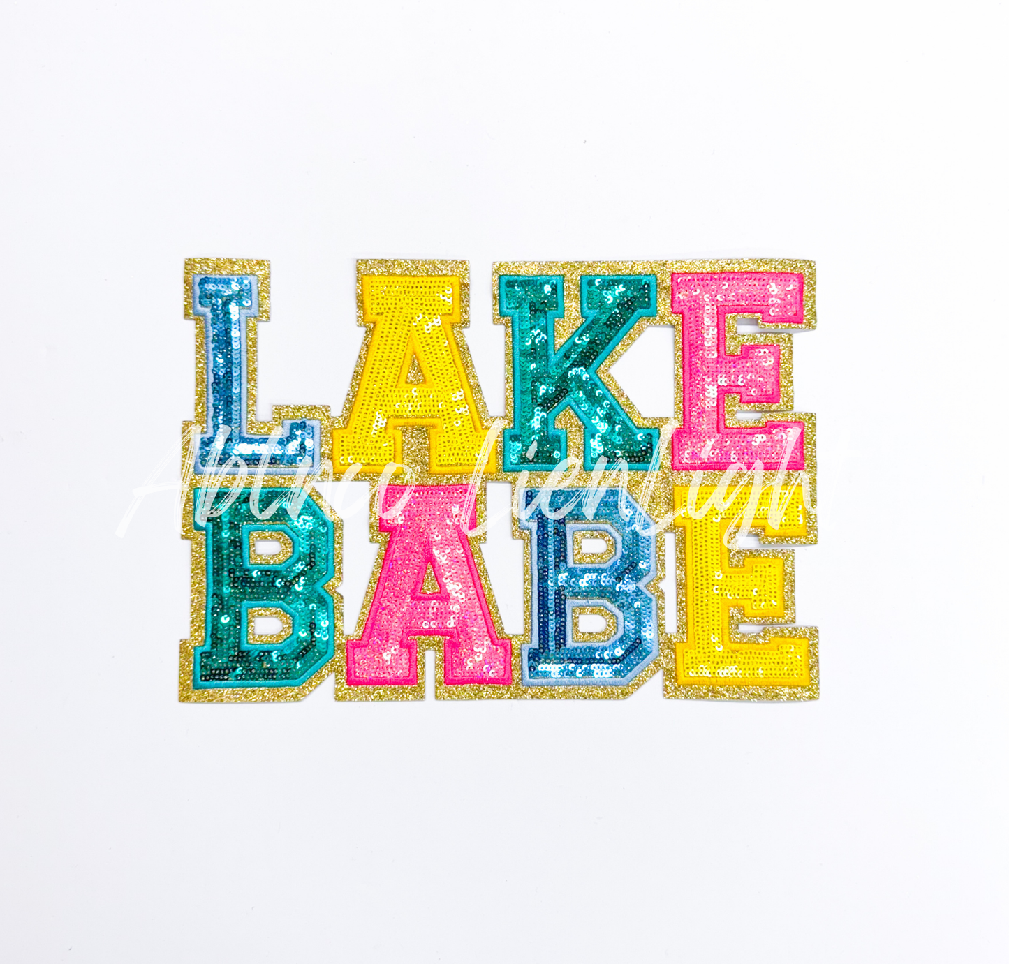Lake Babe Summer Sequin Patch - Large 