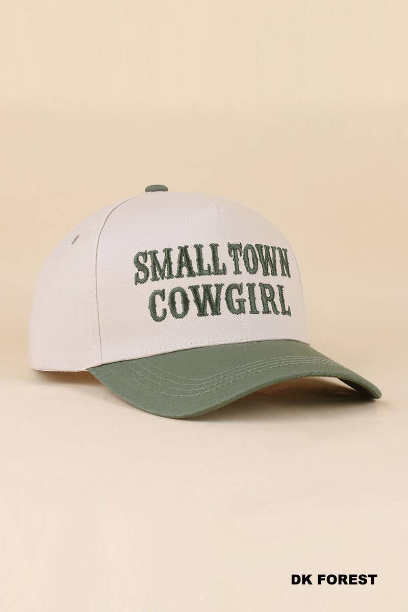 0519 Small Town Cowgirl Two Tone Snapback Hat SI-29853: CAMO-198879 / OS