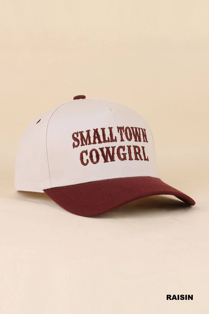0519 Small Town Cowgirl Two Tone Snapback Hat SI-29853: CAMO-198879 / OS